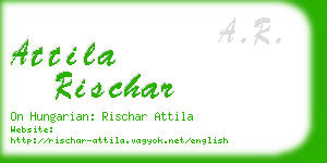 attila rischar business card